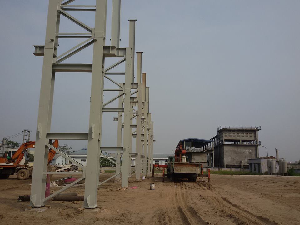 Nhà Xưởng mới Tuấn Long lắp dựng hàng cột đầu tiên - Khởi đầu của sự phát triển mới